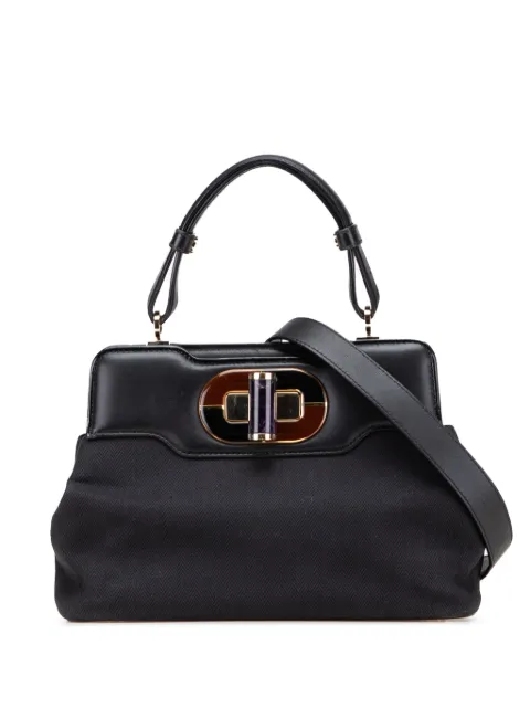Bvlgari Pre-Owned 2000-2025 Isabella Rossellini Satchel-Tasche aus Canvas