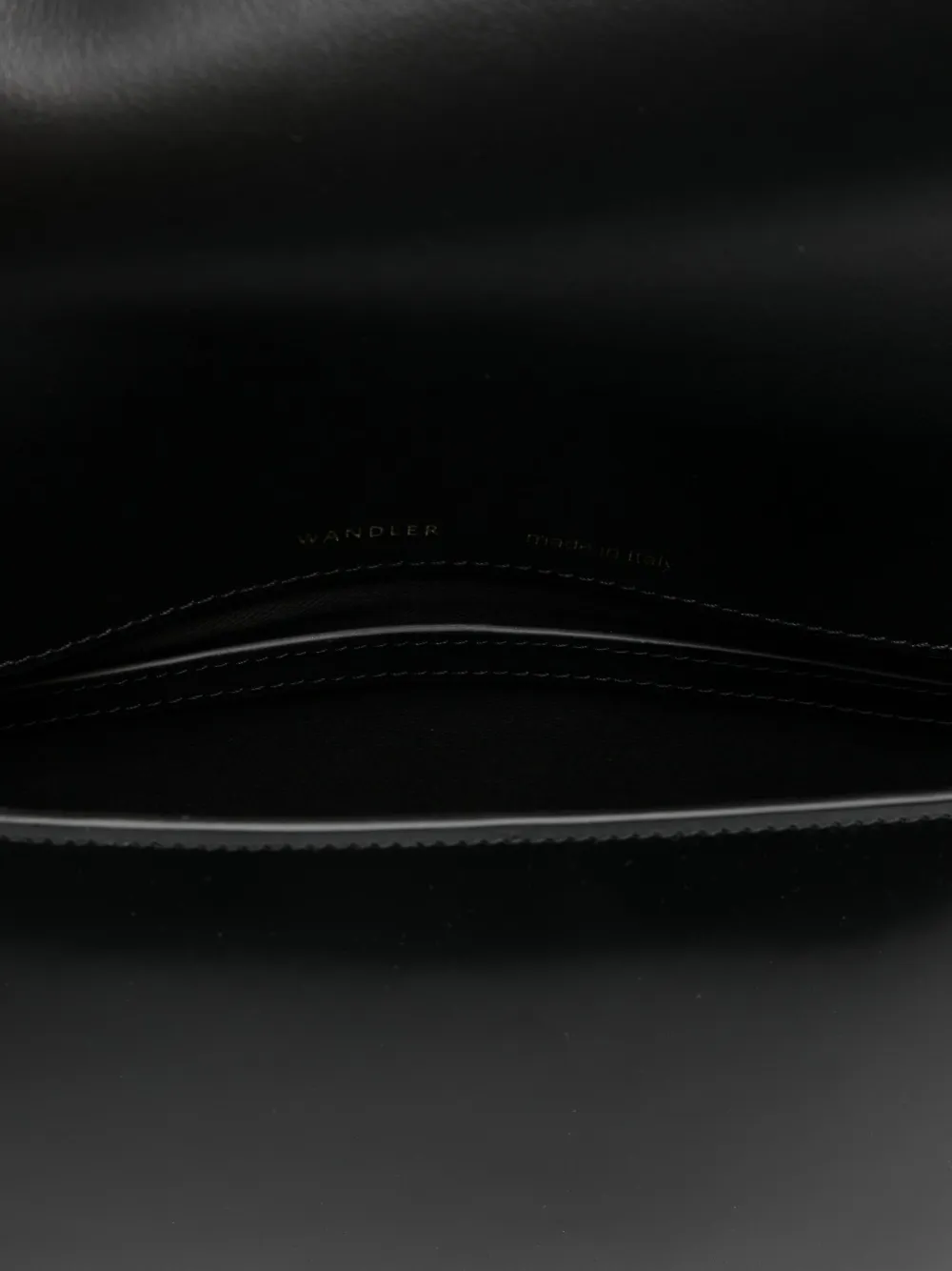 Wandler Kate Half-moon Satchel Bag In Black