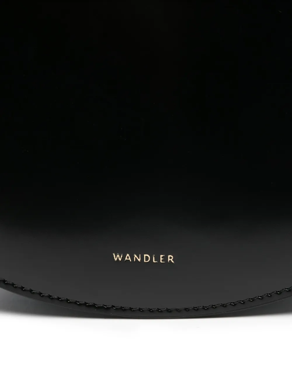 Wandler Kate Half-moon Satchel Bag In Black