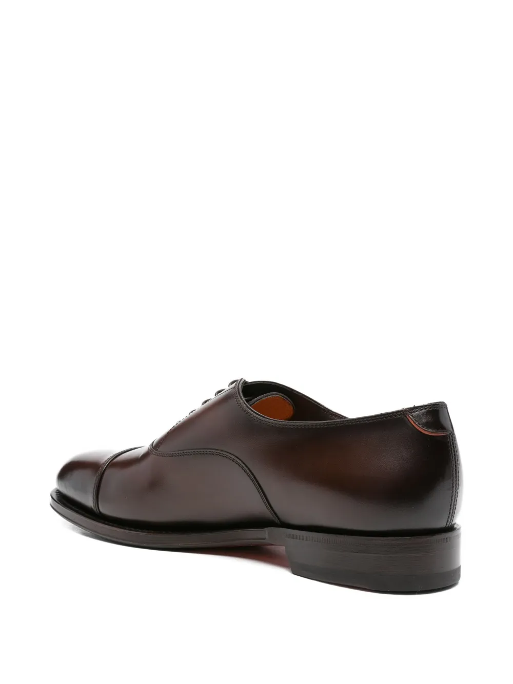Santoni leather Oxford shoes Brown