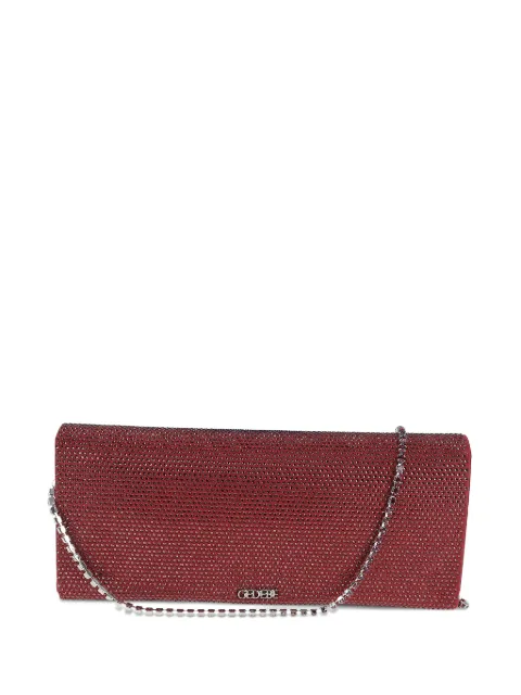 Gedebe Crystal Envelope chain clutch bag