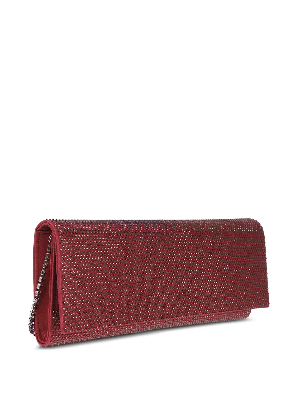  Gedebe Crystal Envelope Chain Clutch Bag - Red 