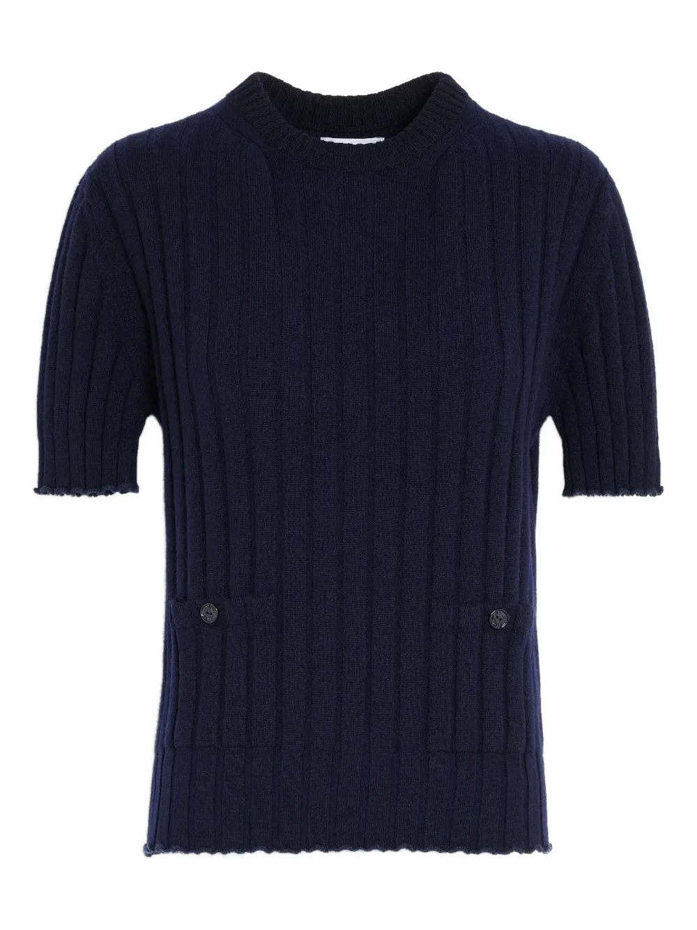 Barrie ribbed pocket top | Blue | Image 1