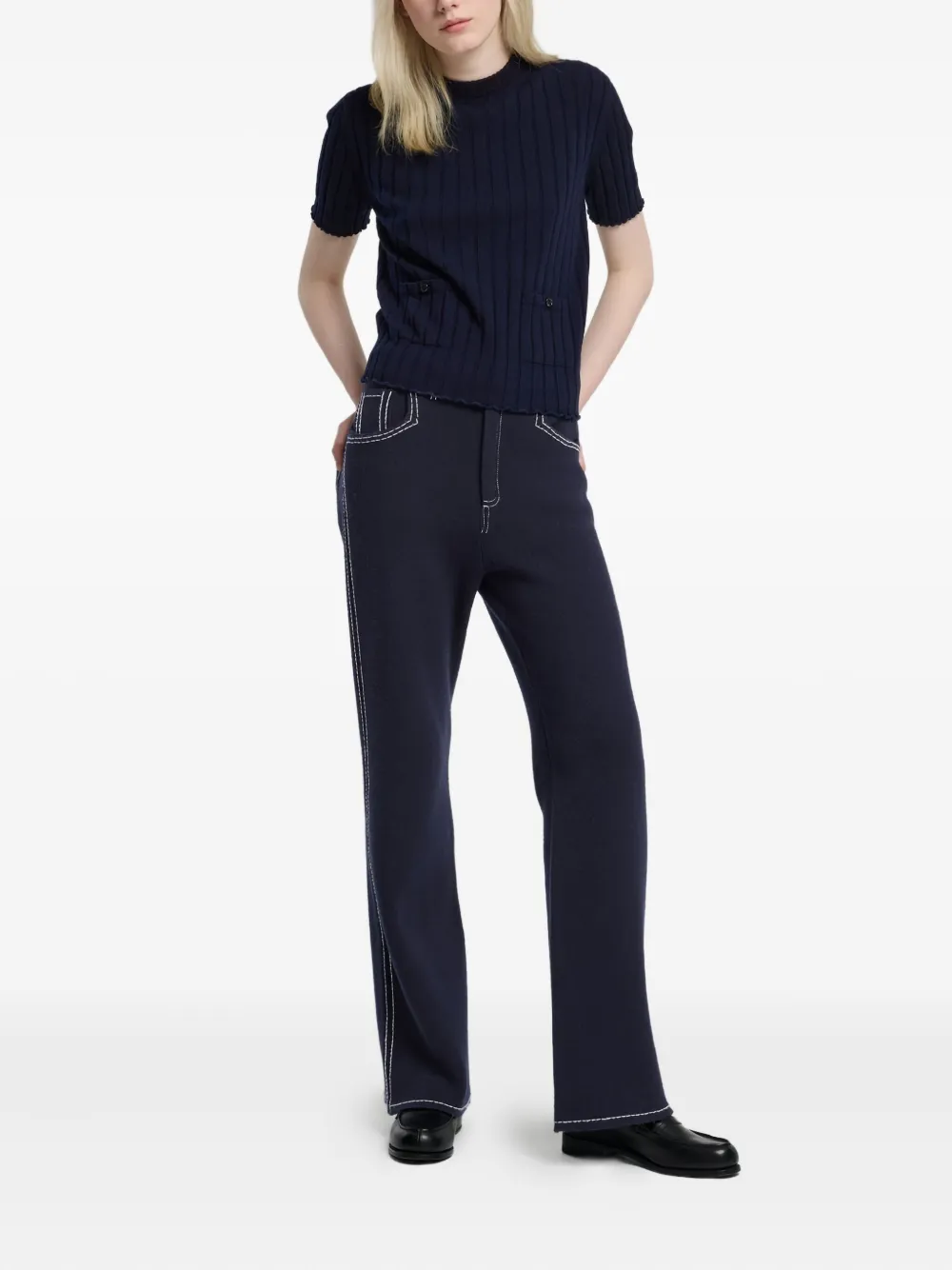 Barrie ribbed pocket top | T-Shirts & Jersey Shirts | Image 2