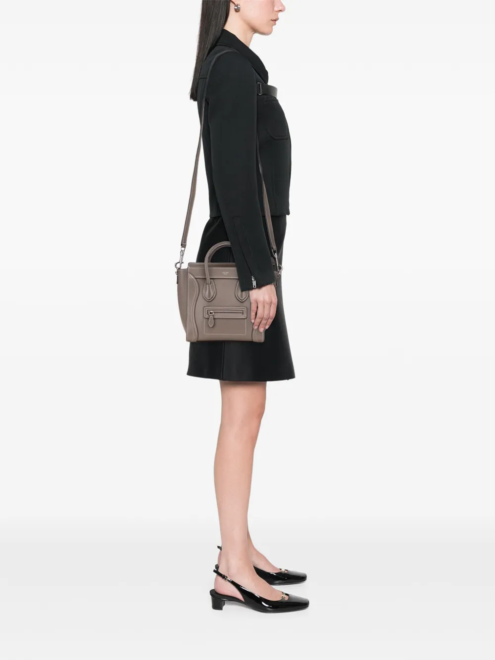 Céline Pre-Owned 2019 Nano Leather Luggage Tote satchel | Pre-Owned | Image 2