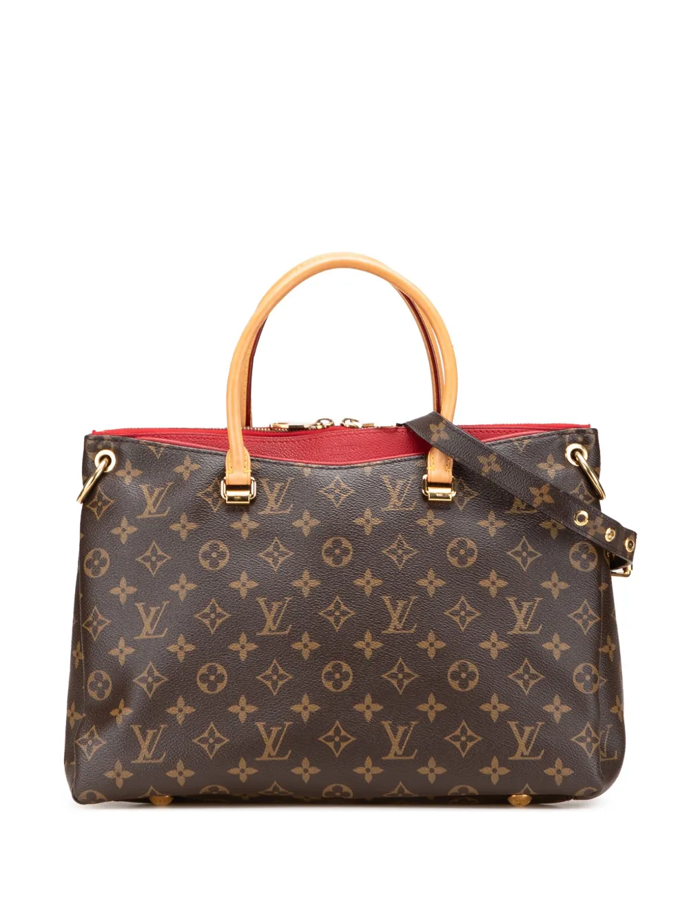 Louis Vuitton Pre-Owned 2016 モノグラム パラス MM サッチェルバッグ - ブラウン Louis Vuitton Pre-Owned 2016 モノグラム パラス MM サッチェルバッグ - ブラウン