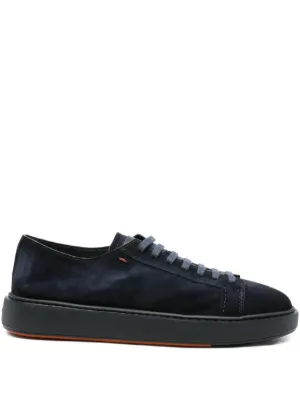 Giorgio Armani logo-embellished Leather Sneakers | Brown | FARFETCH ZA