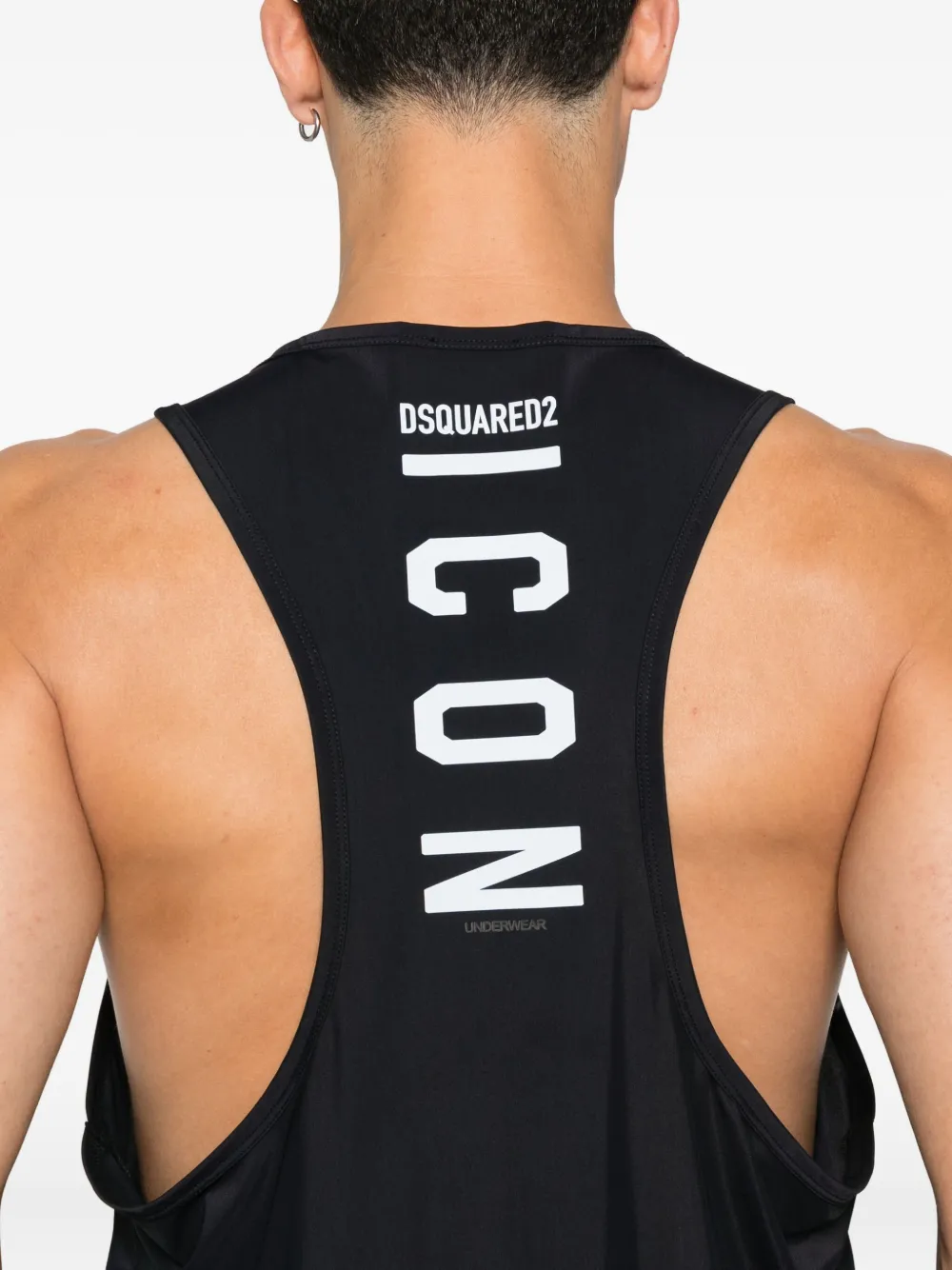 DSQUARED2 crew-neck sleeveless vest Blauw