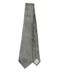 Giorgio Armani paisley-print silk tie - Green