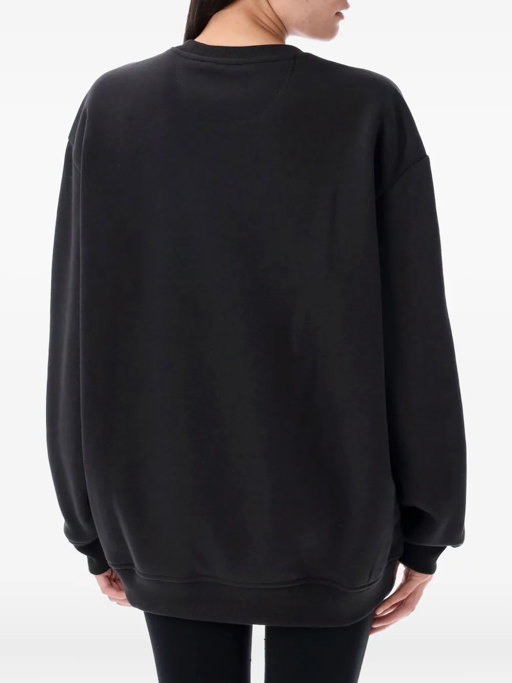 adidas small-logo sweatshirt Zwart