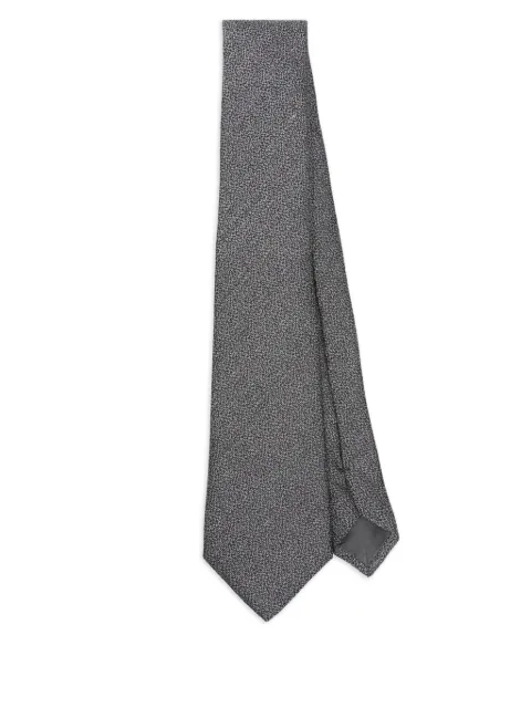 Giorgio Armani speckled silk-mohair tie
