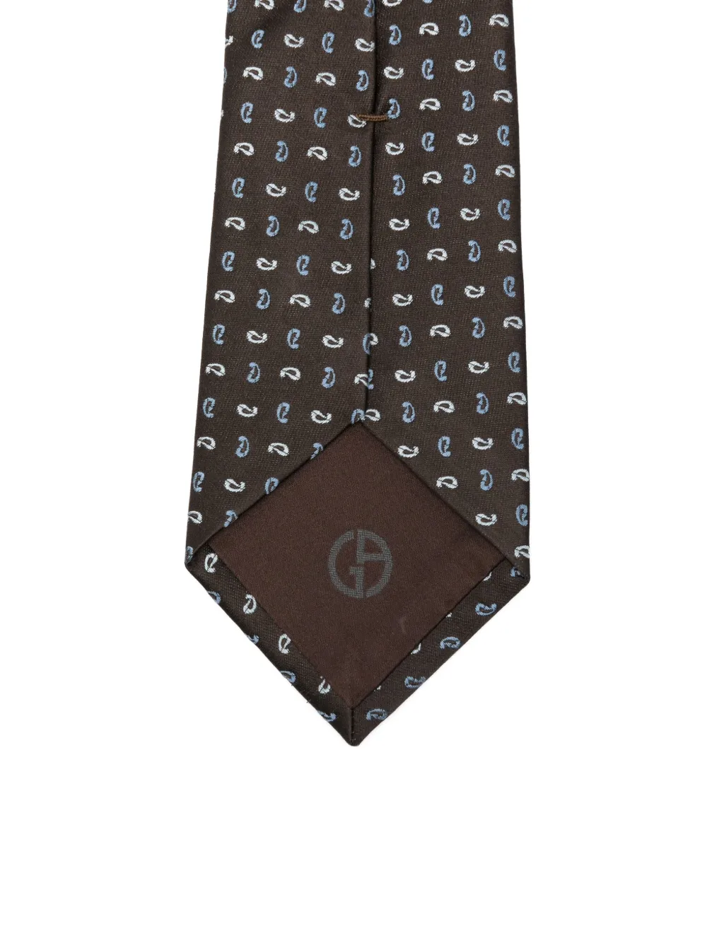 Giorgio Armani Stropdas met paisley-print Bruin