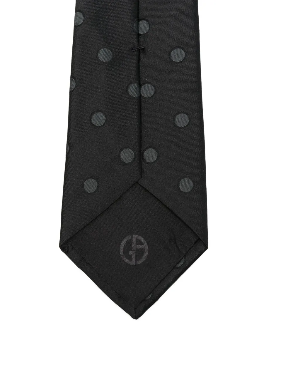 Giorgio Armani Stropdas met stippen Zwart