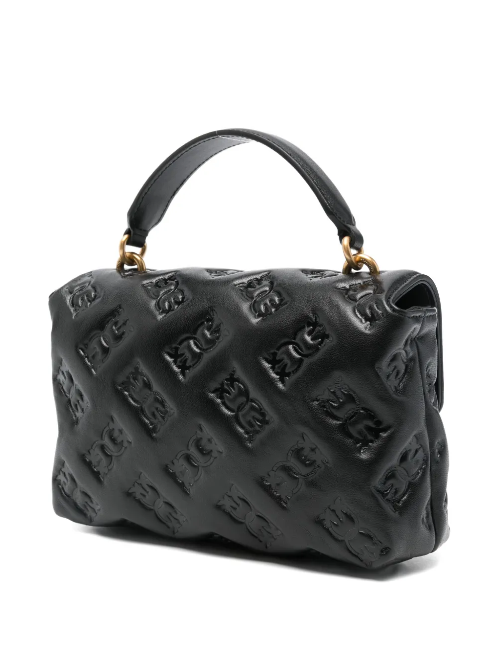 Pinko Mini Love Lady Tote Bag In Black