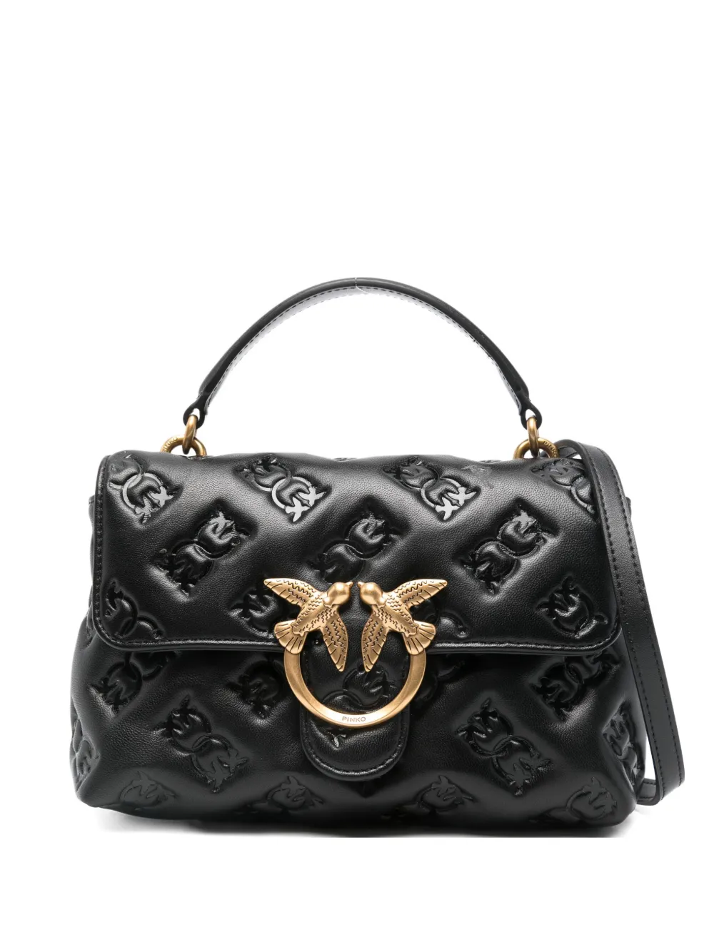 Pinko Mini Love Lady Tote Bag In Black