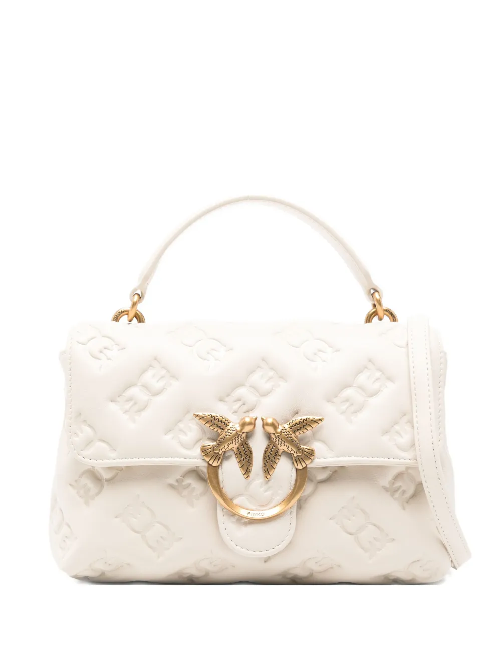Pinko Mini Love Lady Tote Bag In White