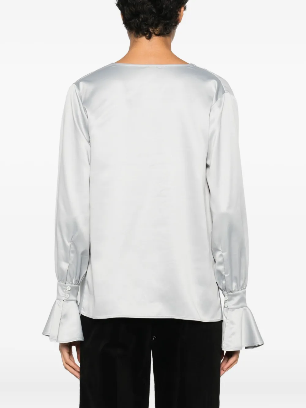 PINKO Shirt met ruches Zilver