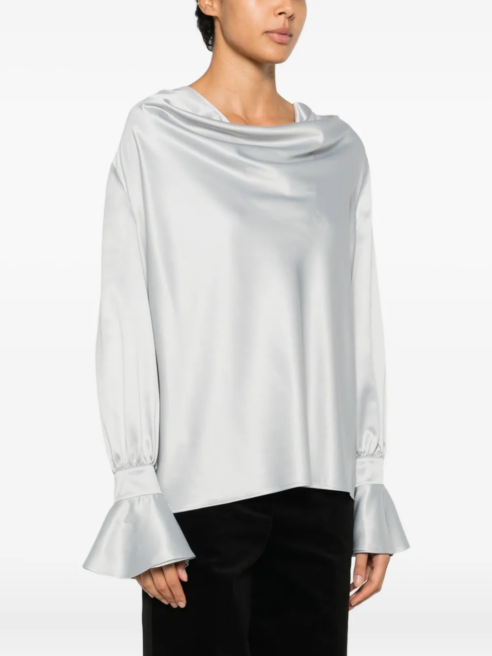 PINKO Shirt met ruches Zilver