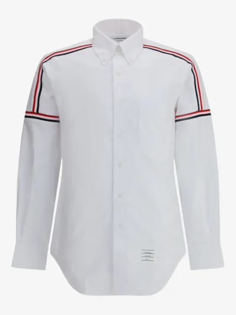 Thom Browne stripe-detail long-sleeve shirt
