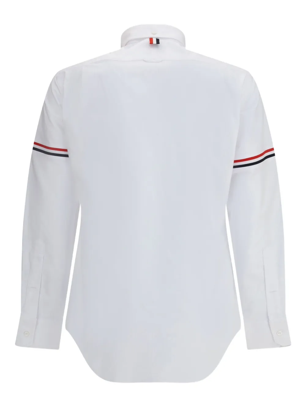 Thom Browne stripe-detail long-sleeve shirt - Wit