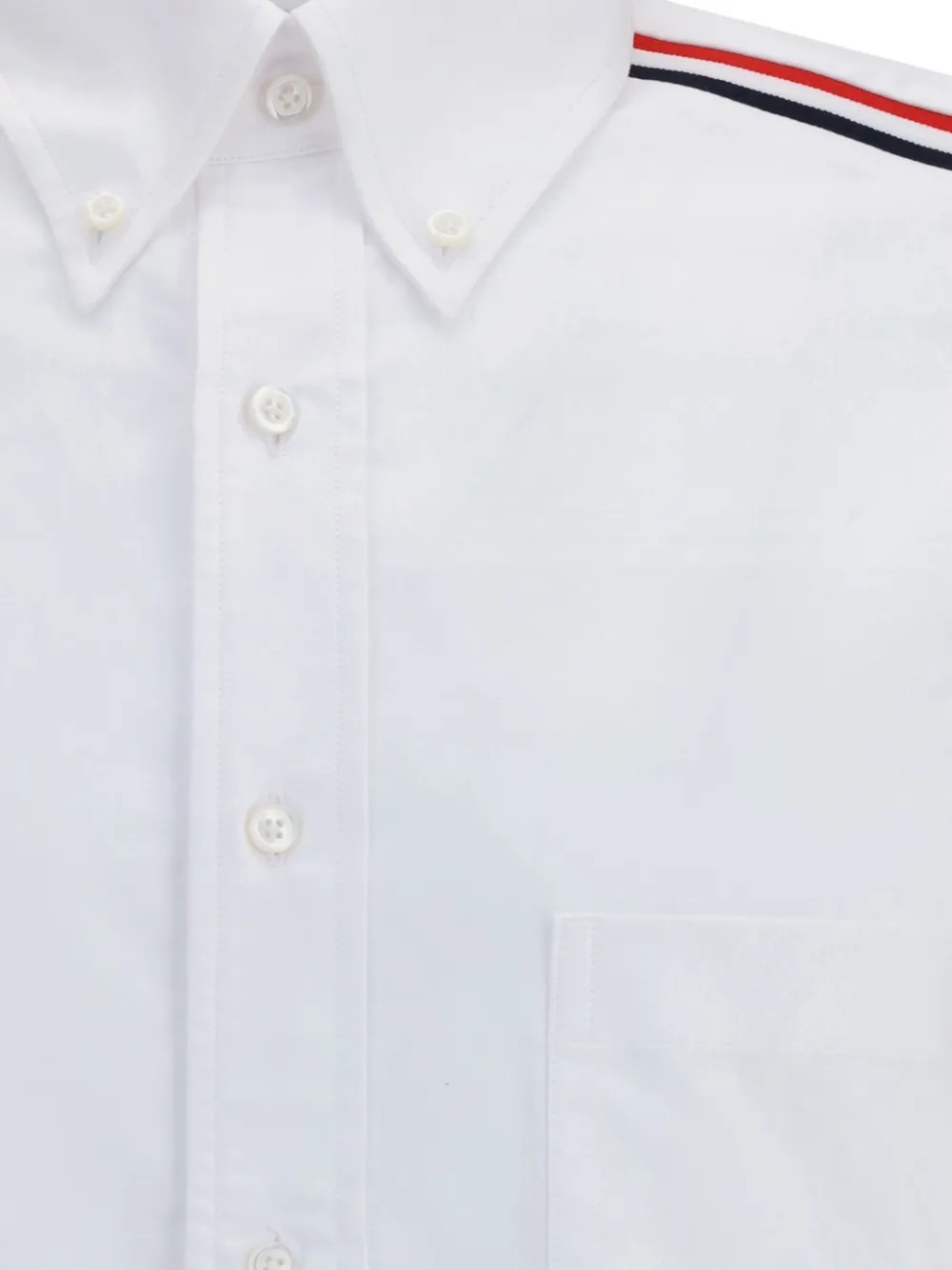 Thom Browne Overhemd met gestreept-detail Wit