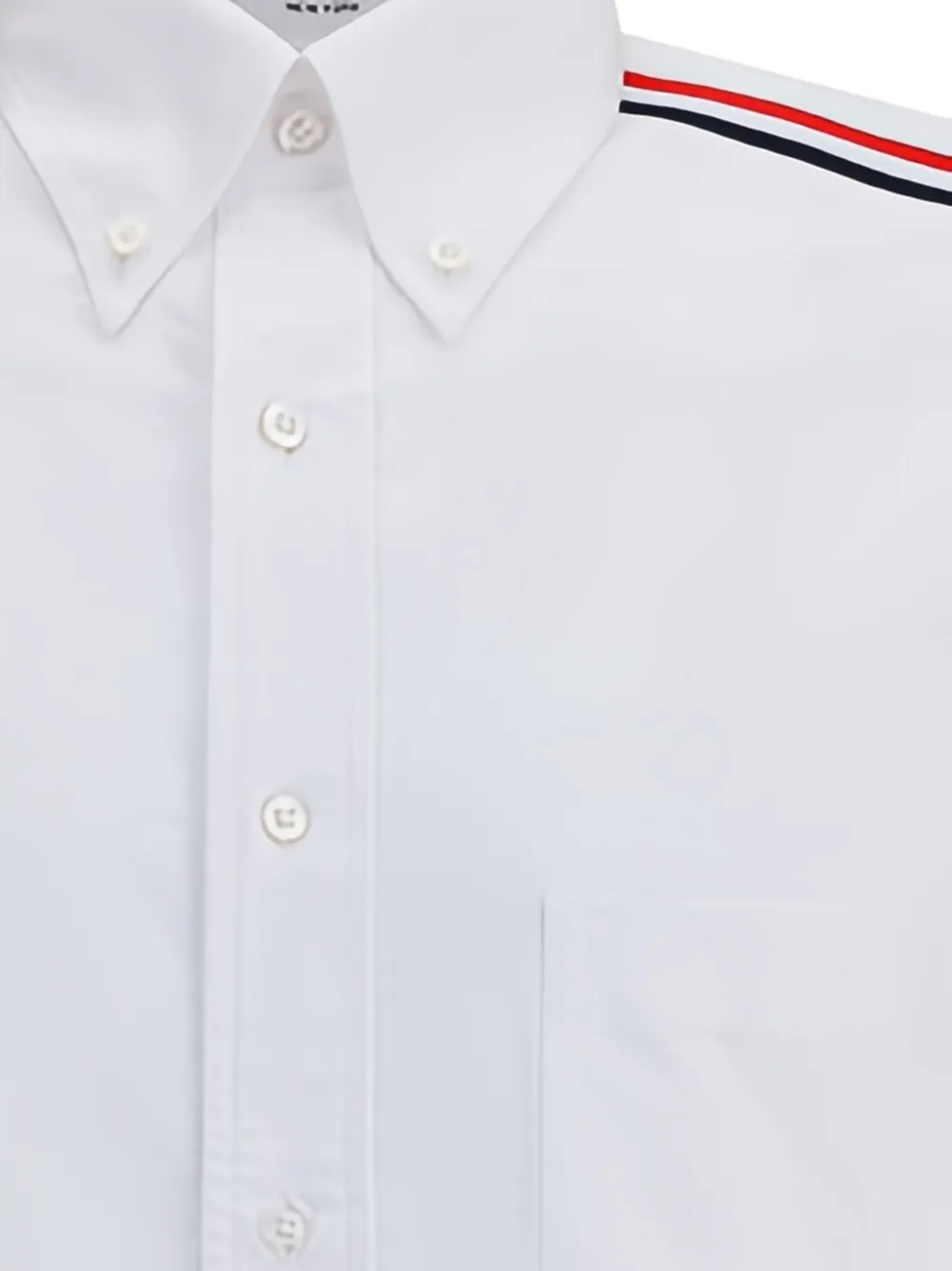Thom Browne Overhemd met gestreept-detail Wit