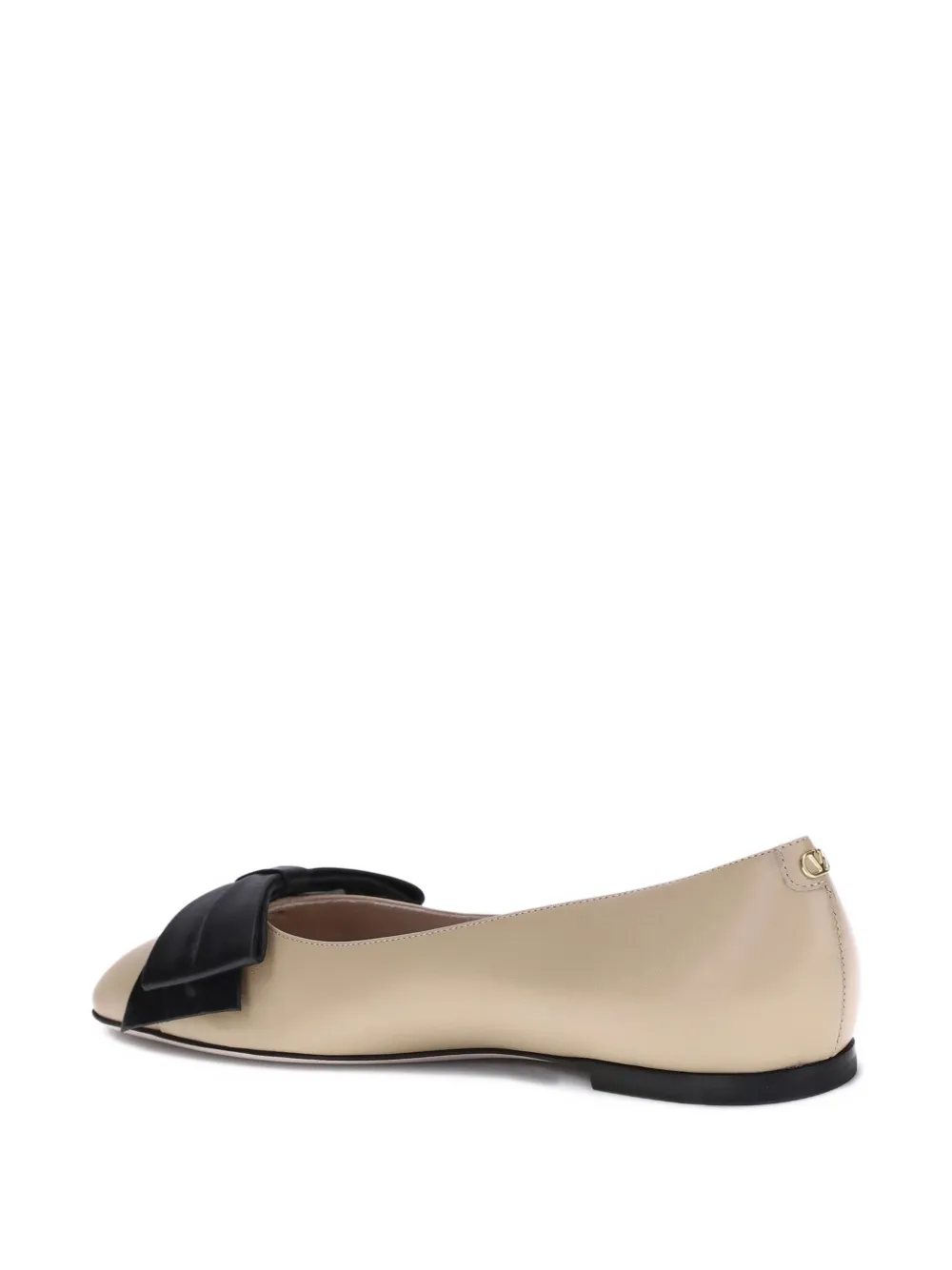 Valentino Garavani bow-embellished ballet flats Neutrals