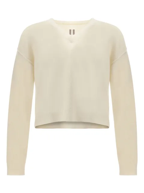Rick Owens ribbed V-neck sweater