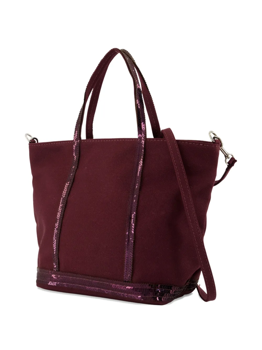 Vanessa Bruno Double Handle Shoulder Bag In Purple