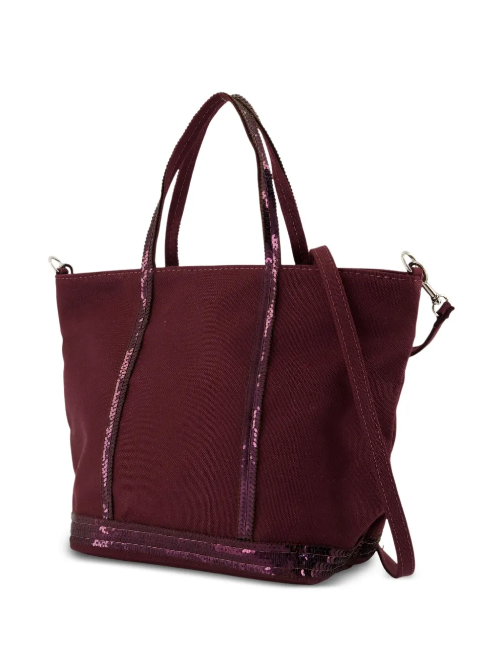 Vanessa Bruno Shopper met pailletten afwerking - Paars