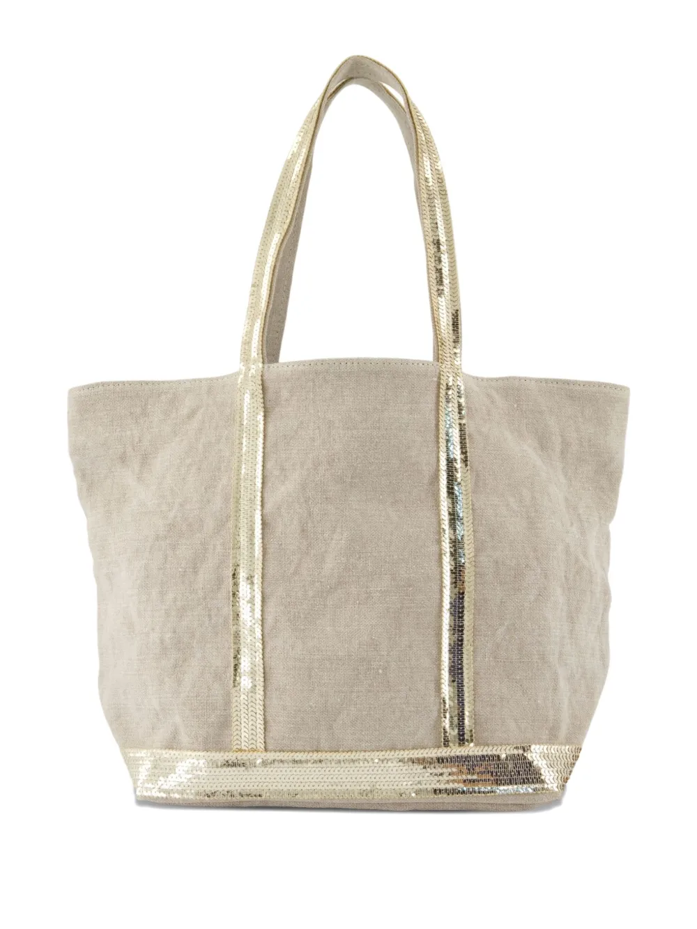 Vanessa Bruno sequin-trimmed tote bag | Neutrals | Image 1