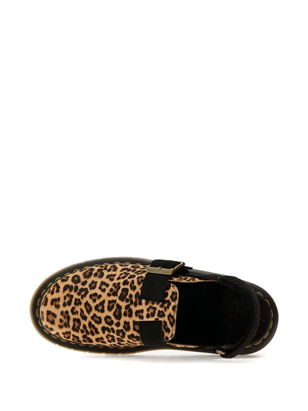 Dr. Martens Jorge II leopard-print buckle mule Brown