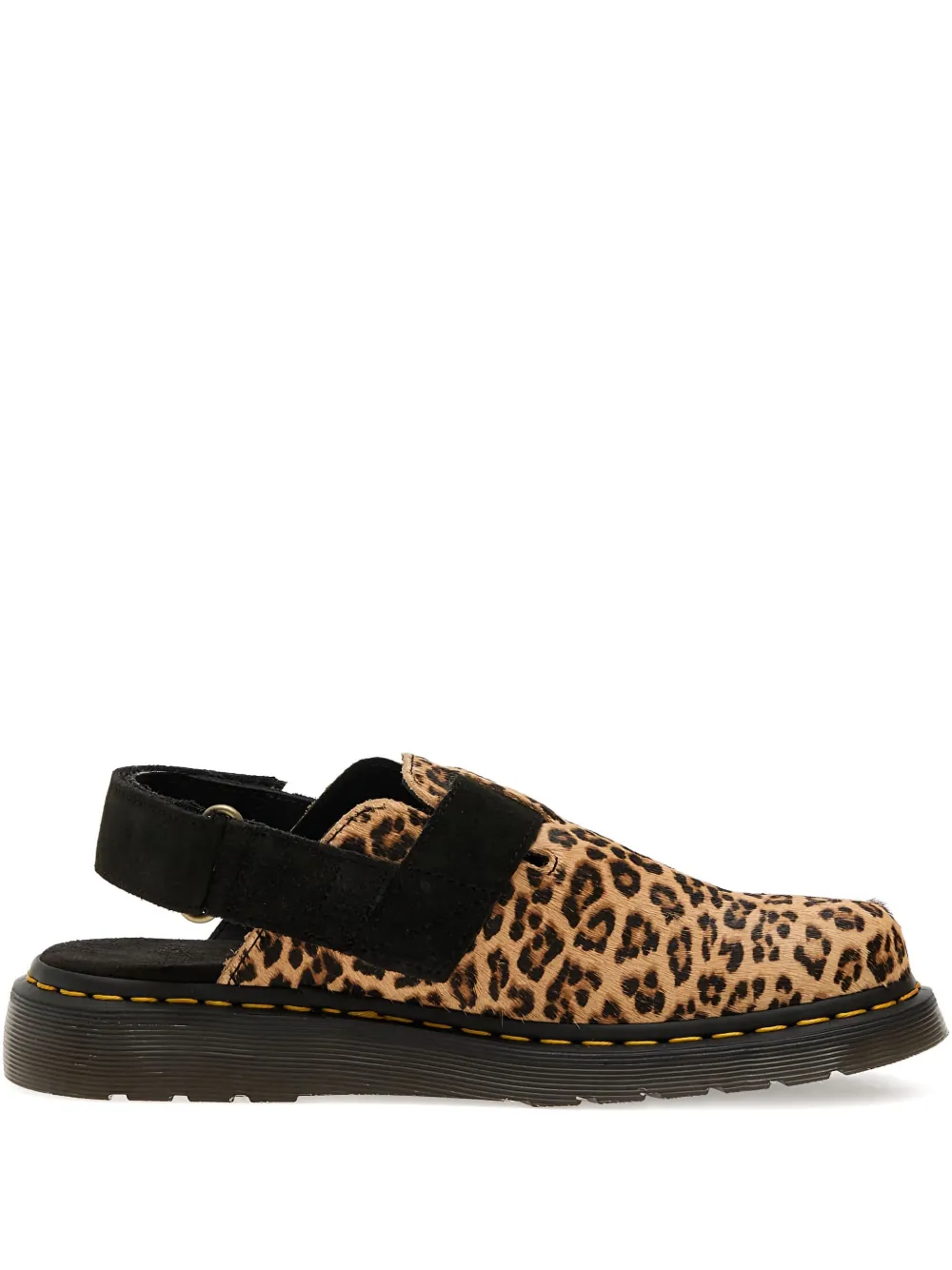 Dr. Martens Jorge II leopard-print buckle mule - ブラウン Dr. Martens Jorge II leopard-print buckle mule - ブラウン