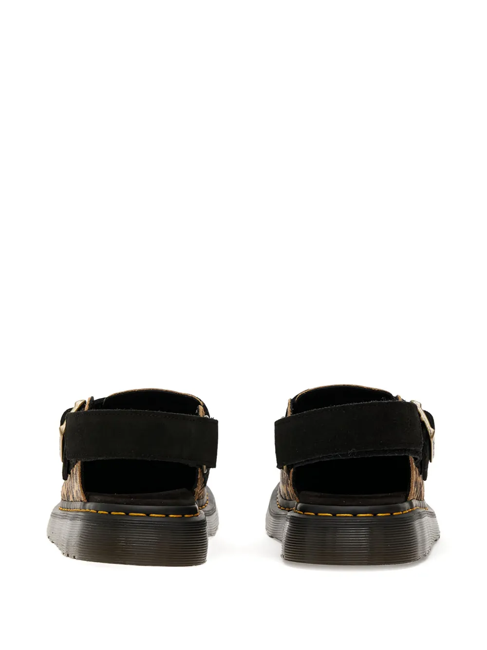 Dr. Martens Jorge II leopard-print buckle mule Brown