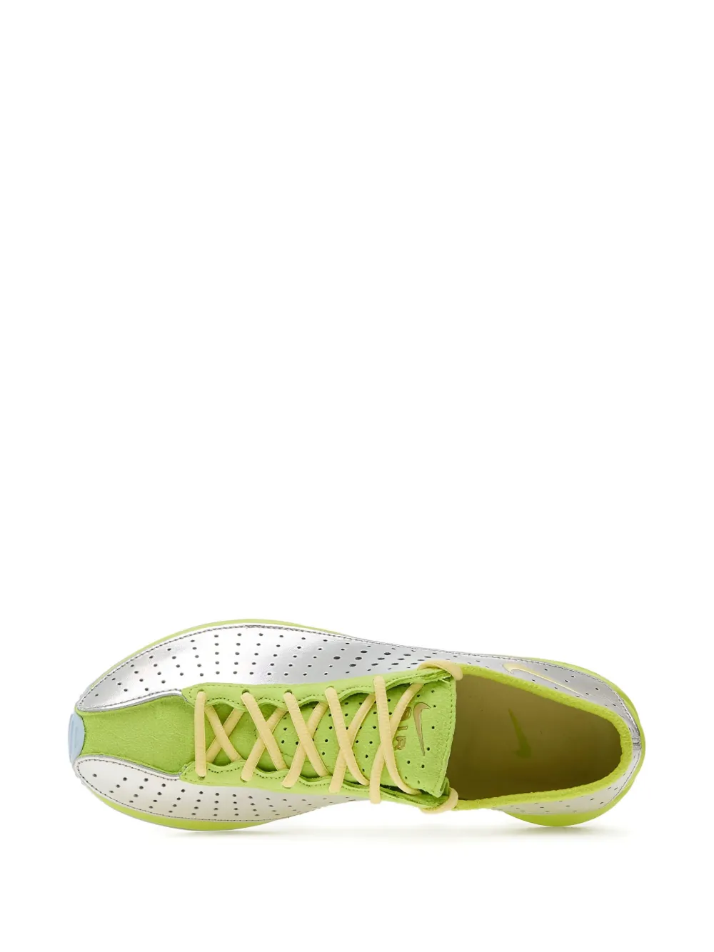 Nike Air Superfly perforated leather low-top sneakers Green