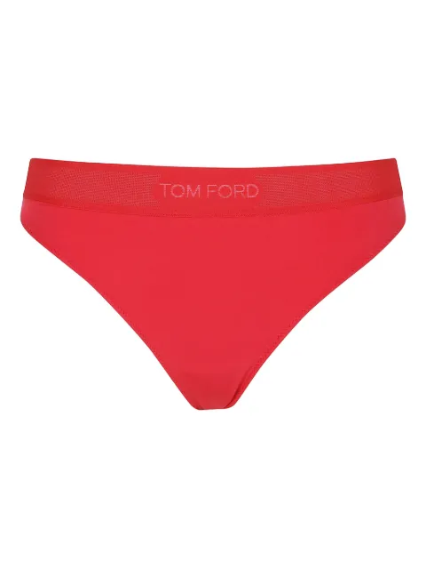 TOM FORD logo-embellished thong
