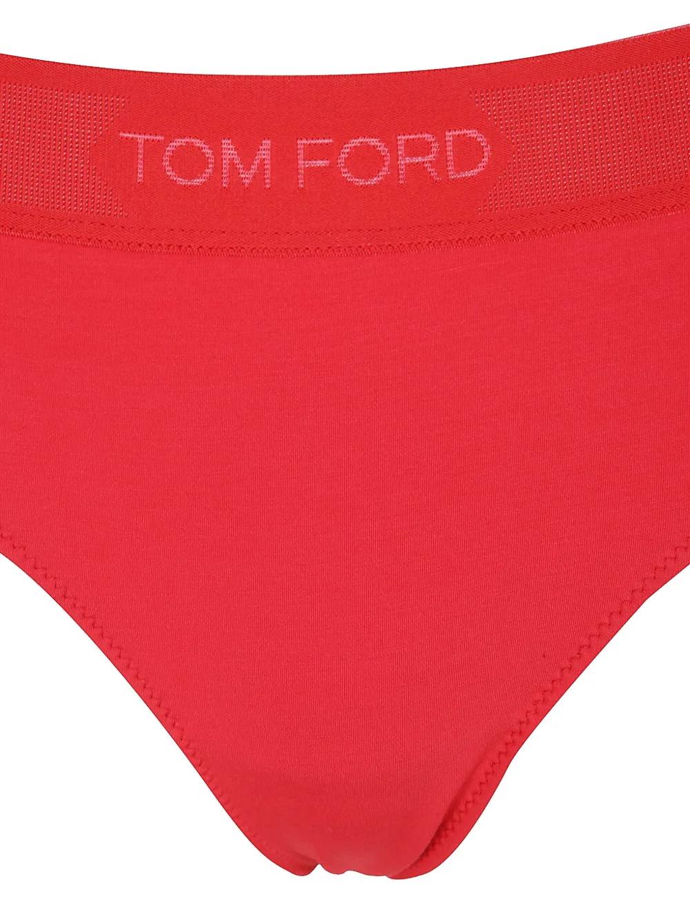 TOM FORD logo-embellished thong Rood