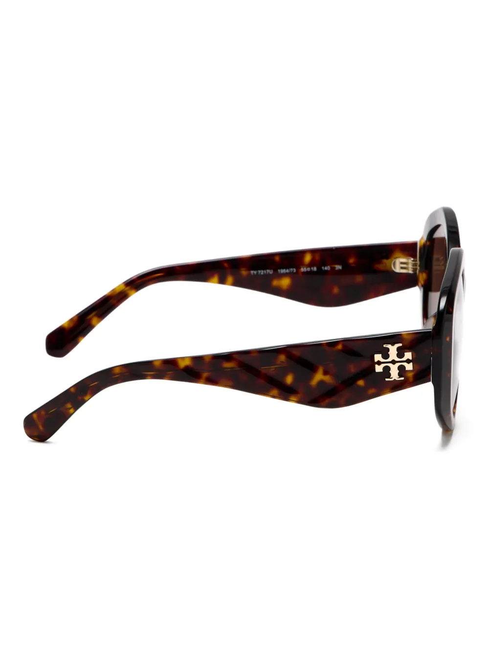 Tory Burch Zonnebril met geometrisch montuur Bruin