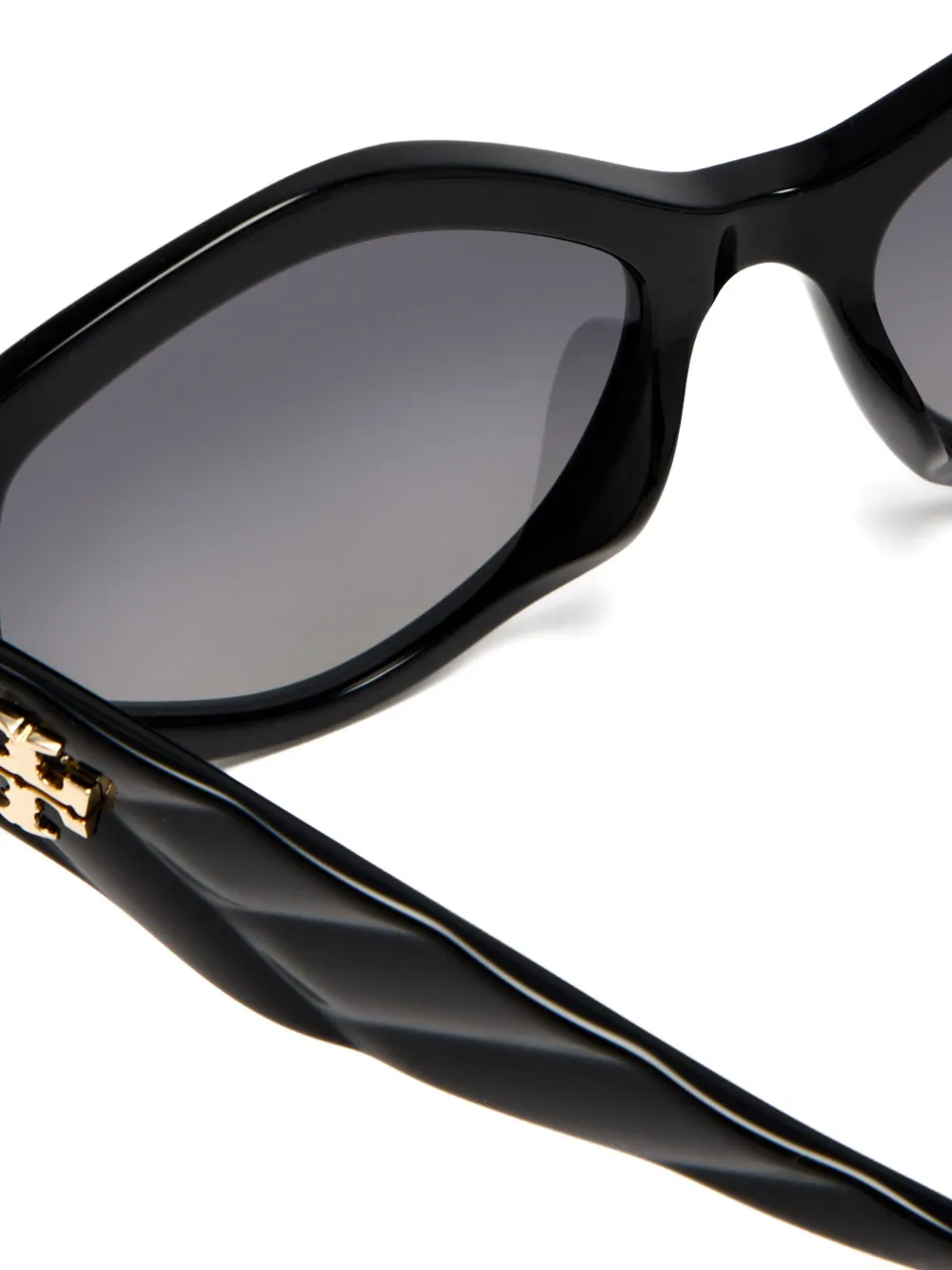 Tory Burch geometric-frame sunglasses Zwart