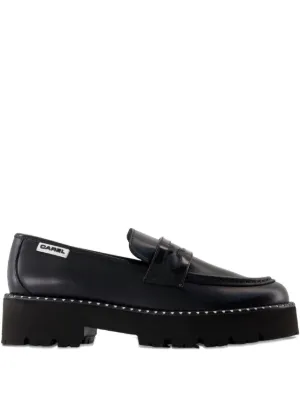 A.P.C. レザーローファー | ブラック | FARFETCH JP