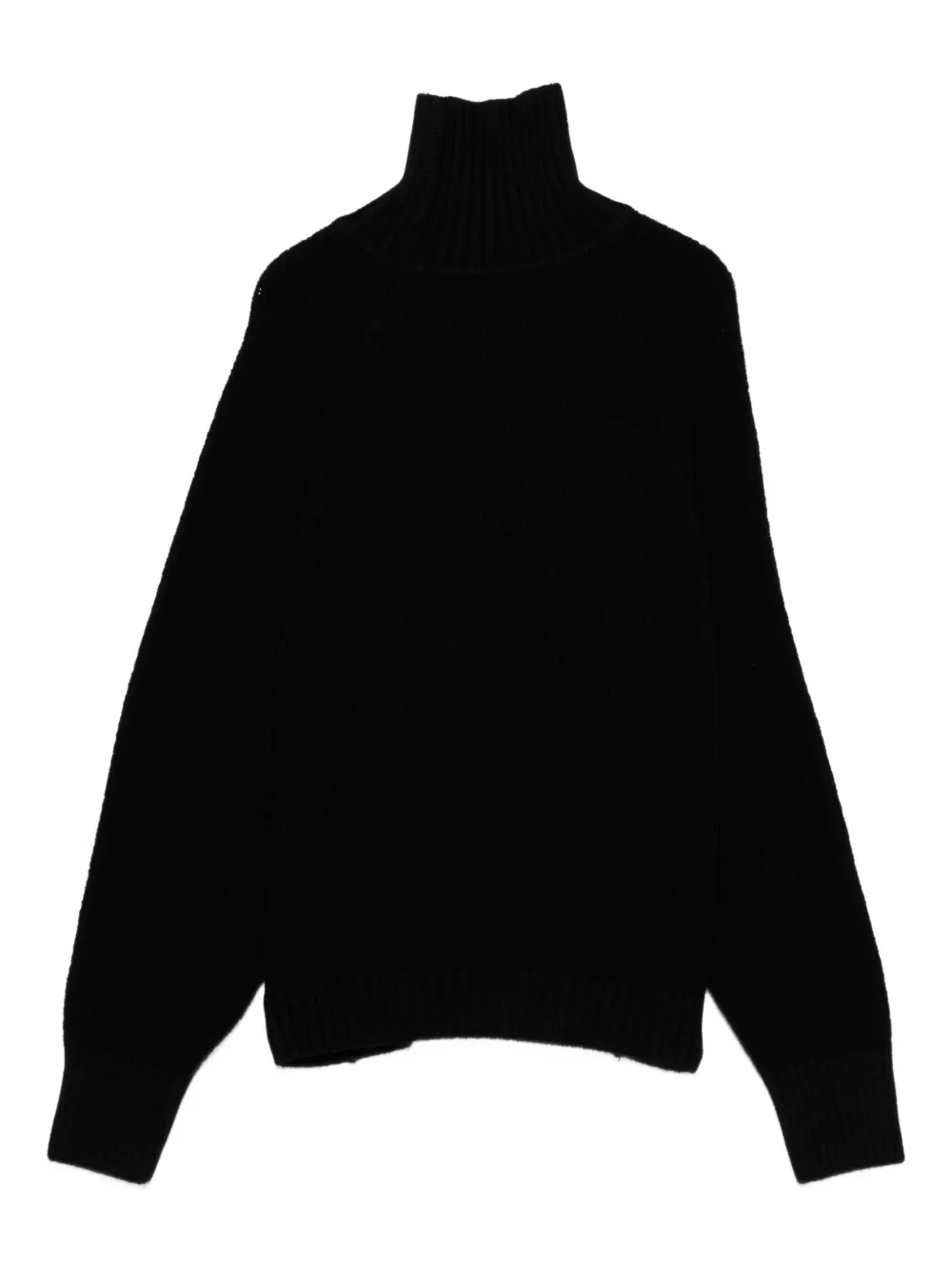 Balmain Kids Trui met hoge hals en knoopdetail Zwart