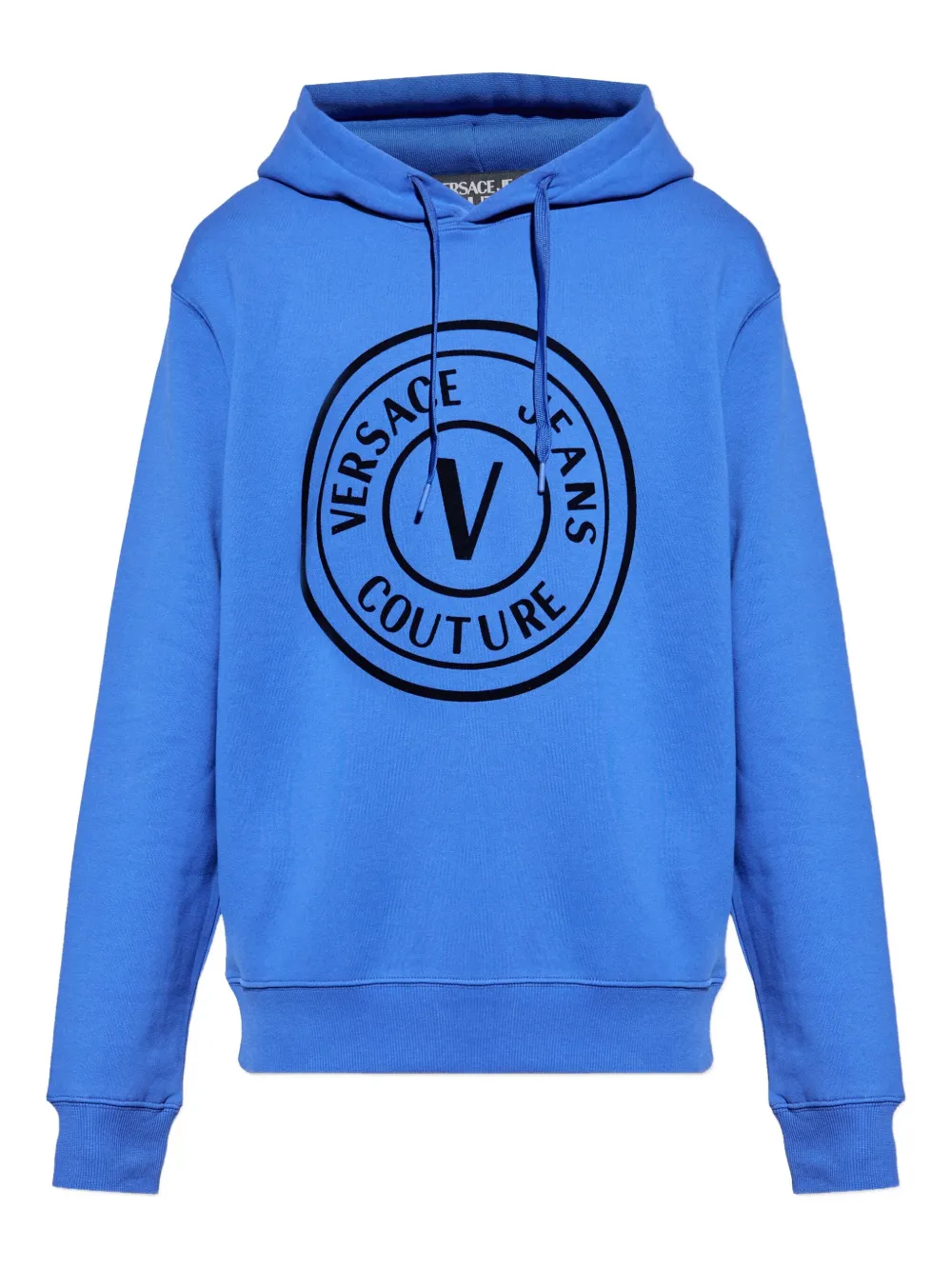 Versace Jeans Couture Hoodie met logoprint Blauw