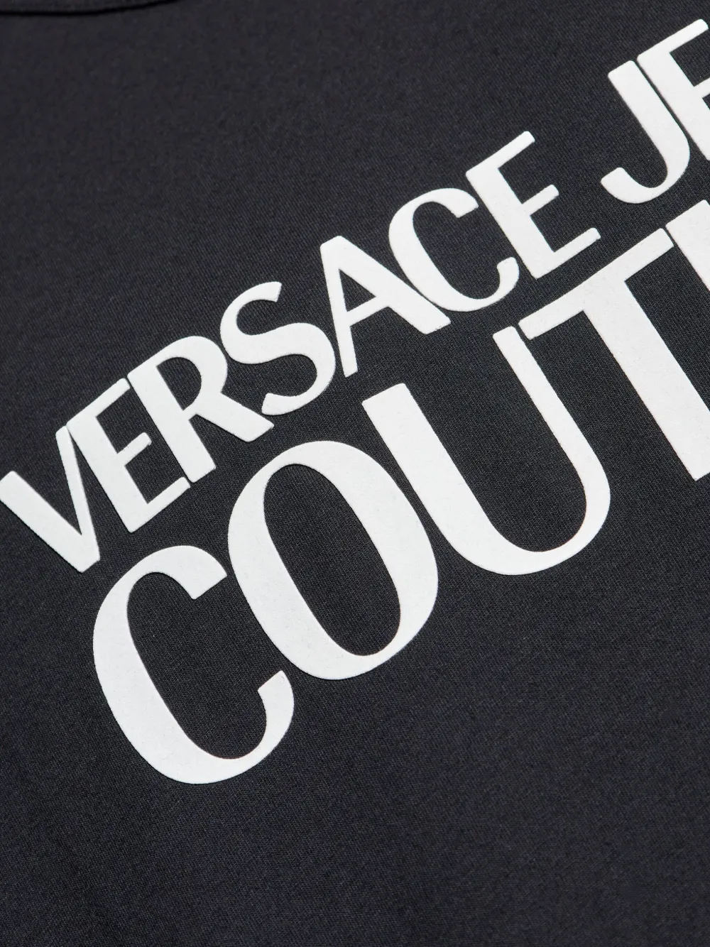 Versace Jeans Couture T-shirt met logoprint Zwart