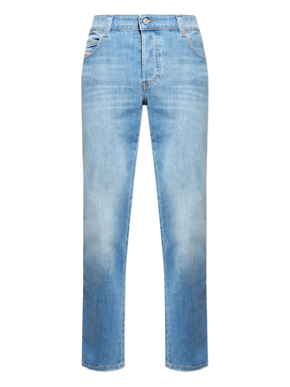 Diesel logo-plaque jeans Blauw