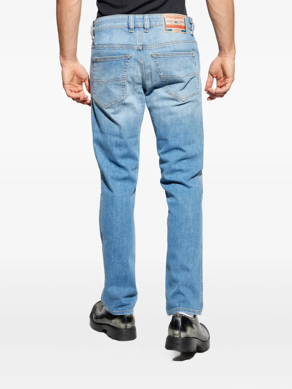 Diesel logo-plaque jeans Blauw