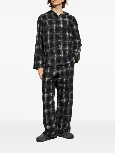 Diesel Set-Orlando-Utlt hooded checked pyjamas