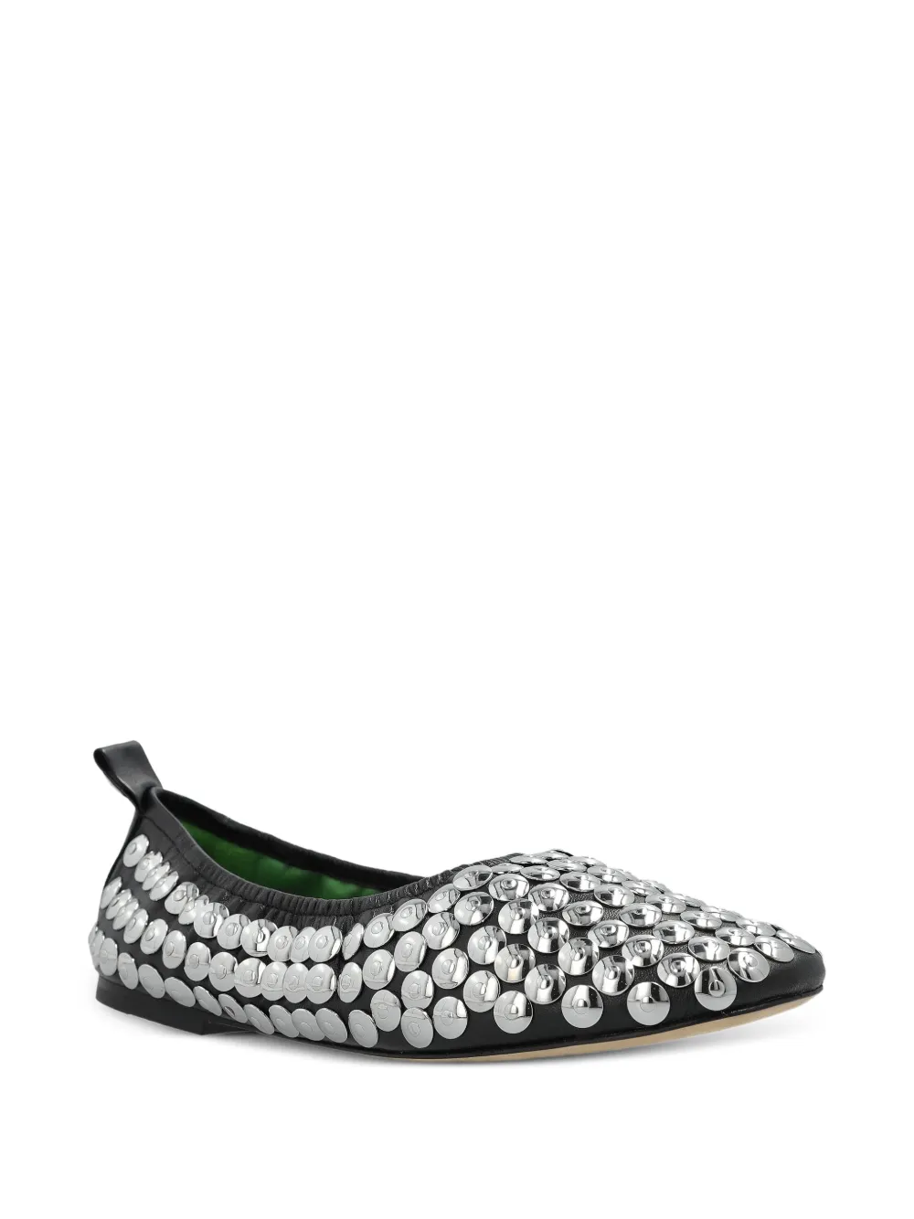 Tory Burch studded ballet flats - Zwart