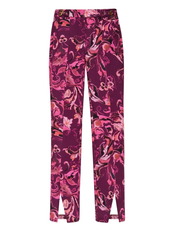 Versace Jeans Couture Barocco-print Trousers Pink FARFETCH IE