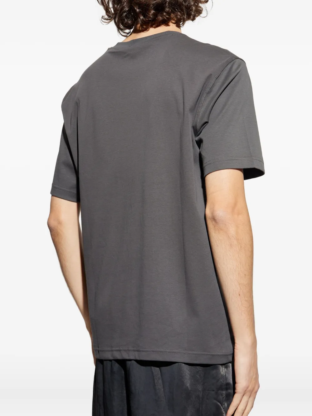 Diesel T-Just-Doval logo-embroidered T-shirt Grijs