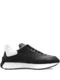 Alexander McQueen leather logo trainers - Black